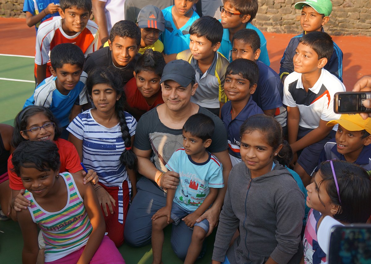 Aamir Khan with Tennis Player's