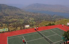 Highest tennis court
