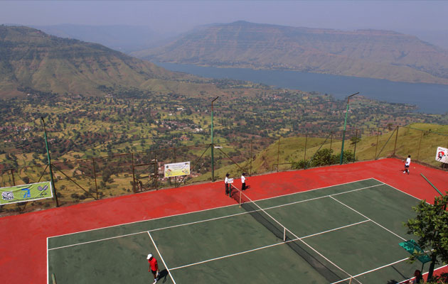 Highest tennis court
